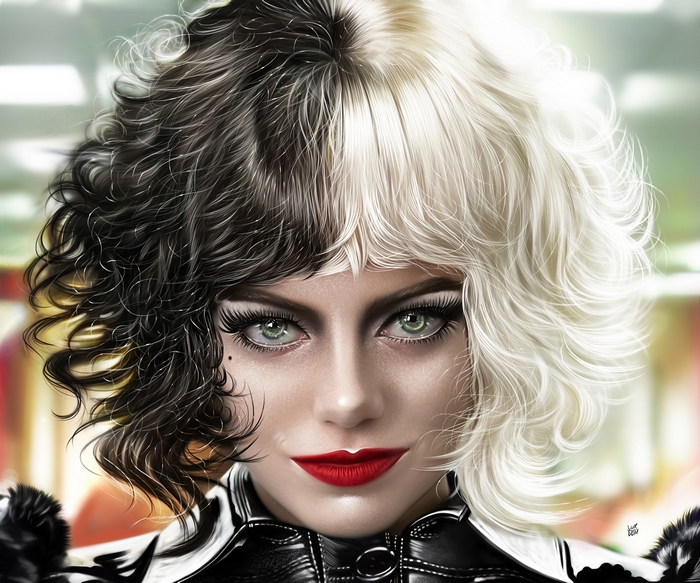 Emma Stone as Cruella de Vil