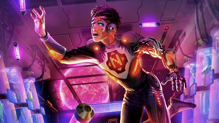 Monstercat Cyborg Awakening in Sci-Fi Lab