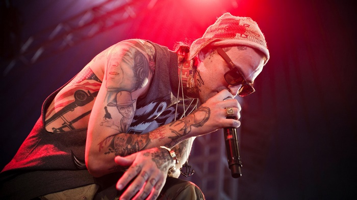 Yelawolf, American Rapper, Performing Live with Tattoos