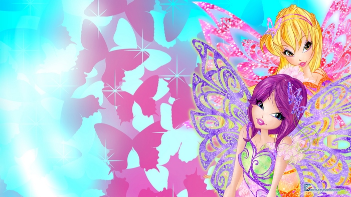 Winx Club Tecna and Stella with Butterfly Wings