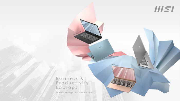 MSI Business and Productivity Laptops