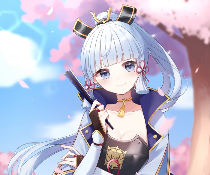 Kamisato Ayaka in Serene Spring Setting