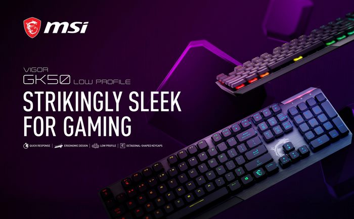 MSI Vigor GK50 Low Profile Gaming Keyboard