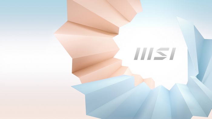 MSI Logo Abstract Folded Shapes 4K