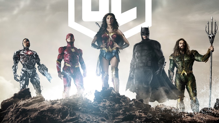 Zack Snyder's Justice League heroes united on rocky terrain