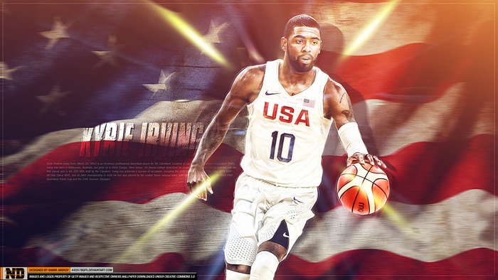 Kyrie Irving USA Basketball Player Dribbling
