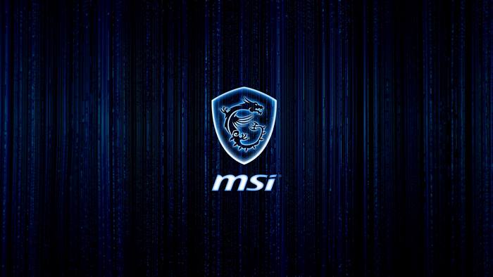 MSI Blue Dragon Shield Digital Rain 4K