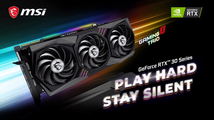 MSI GeForce RTX 30 Series Gaming Trio: Play Hard, Stay Silent