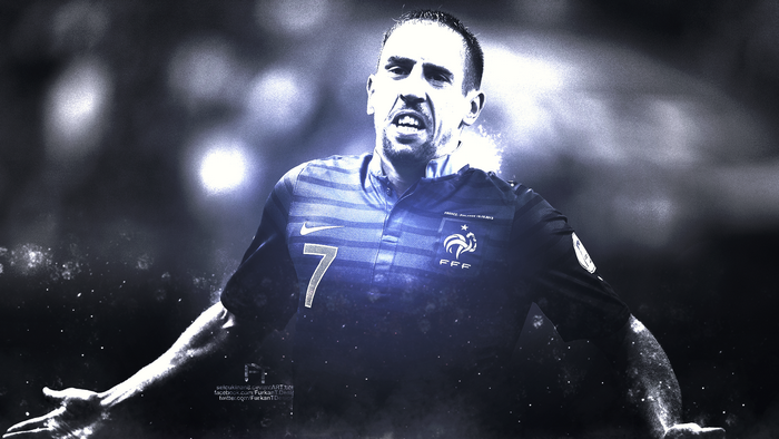 Franck Ribéry in France National Football Team jersey