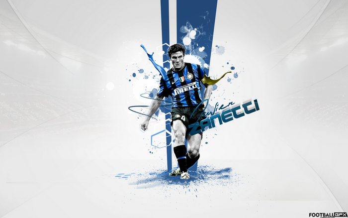 Javier Zanetti Inter Milan Splash Art