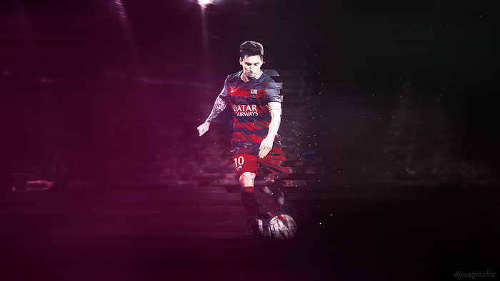 Lionel Messi FC Barcelona Dark Art