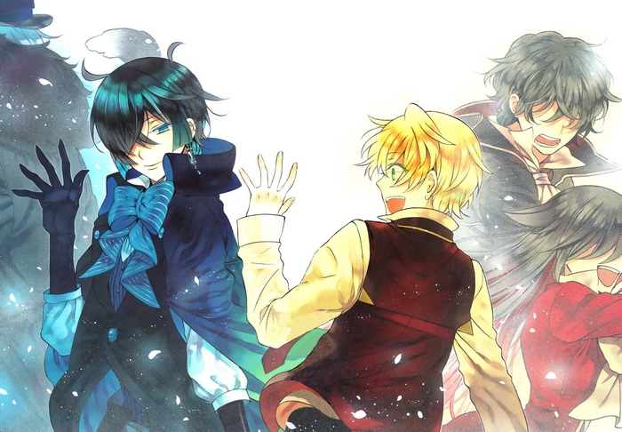 Pandora Hearts Oz and Noé waving