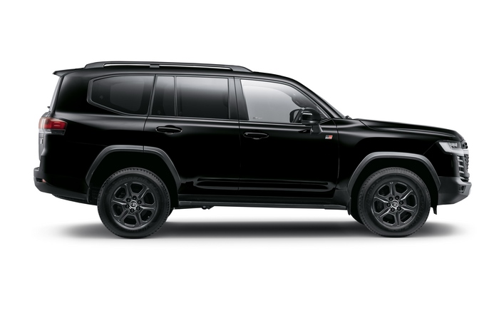 Black Toyota Land Cruiser GR-S (300) SUV side view