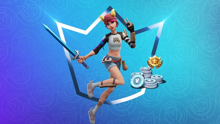 Fortnite Summer Skye with Sword and V-Bucks
