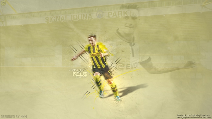 Marco Reus Borussia Dortmund Signal Iduna Park Graphic