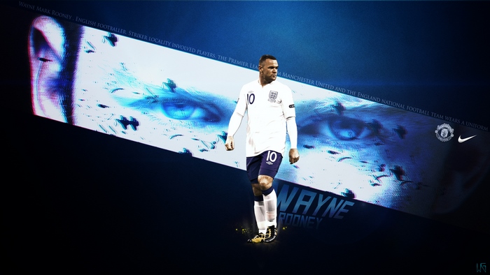 Wayne Rooney England kit Manchester United soccer