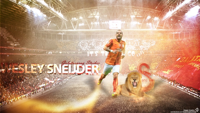 Wesley Sneijder Galatasaray Striker in Stadium