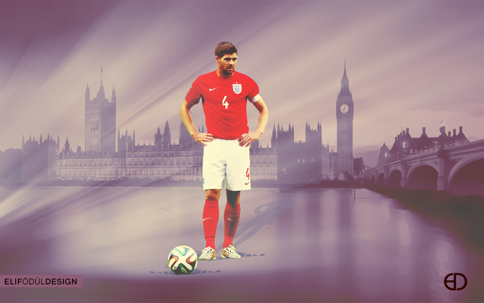 Steven Gerrard England Footballer in London