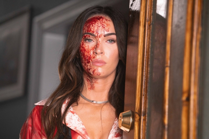 Megan Fox bloody and intense in Till Death