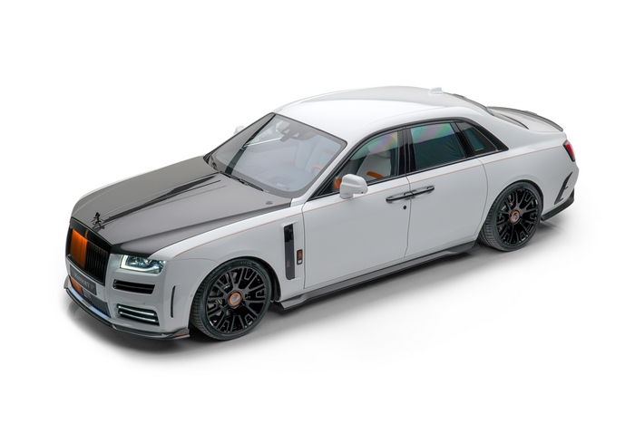 Mansory Rolls-Royce Ghost Luxury Car with Orange Accents