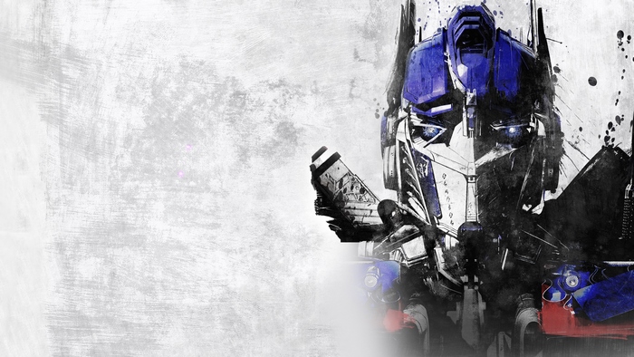 Optimus Prime Transformers grunge art