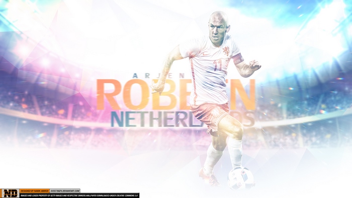 Arjen Robben Netherlands Football Action