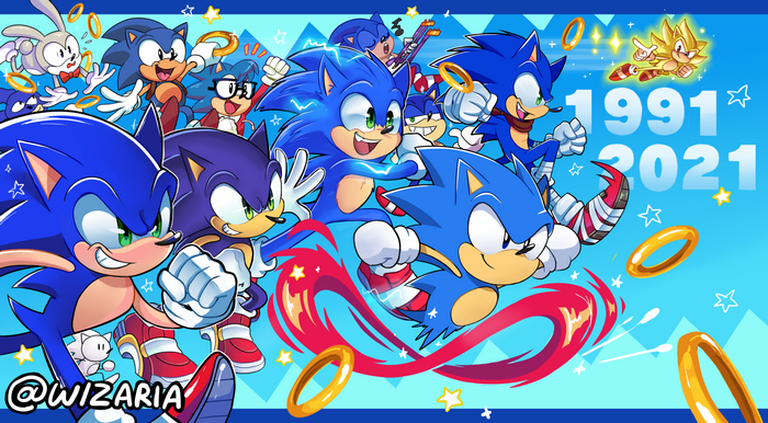 Sonic the Hedgehog Evolution 1991-2021