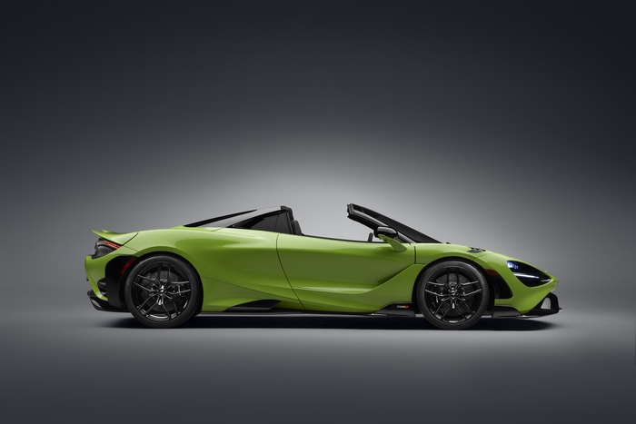 Green McLaren 765LT Spider 4K Supercar