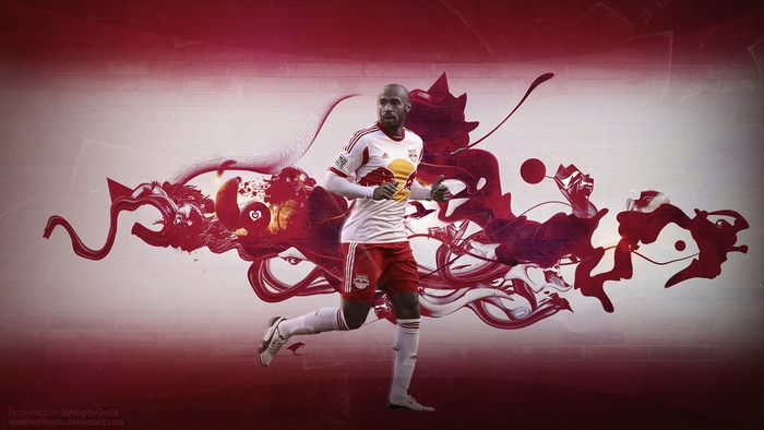 Thierry Henry running for New York Red Bulls