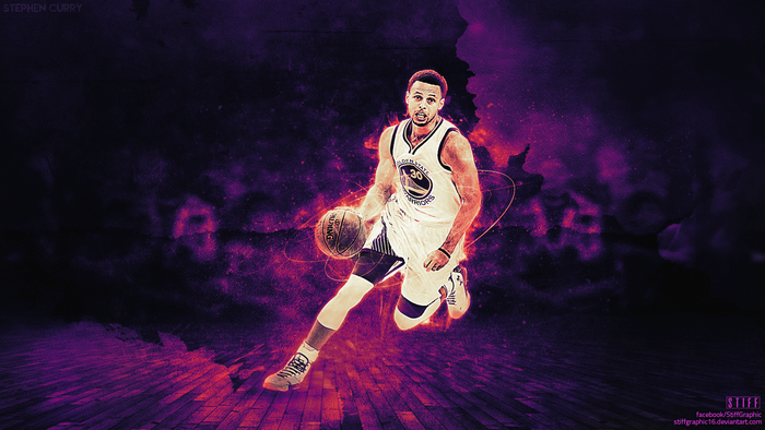 Stephen Curry in Golden State Warriors Jersey