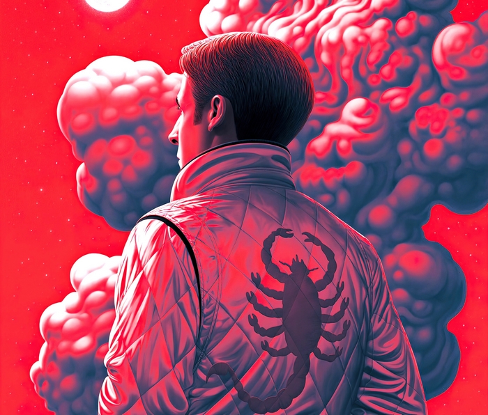 Drive (2011) Ryan Gosling Scorpion Jacket Art
