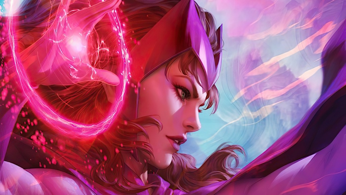 Scarlet Witch Wanda Maximoff unleashing her power