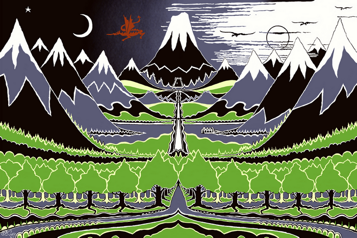 The Hobbit's Middle Earth: Lonely Mountain and Dragon