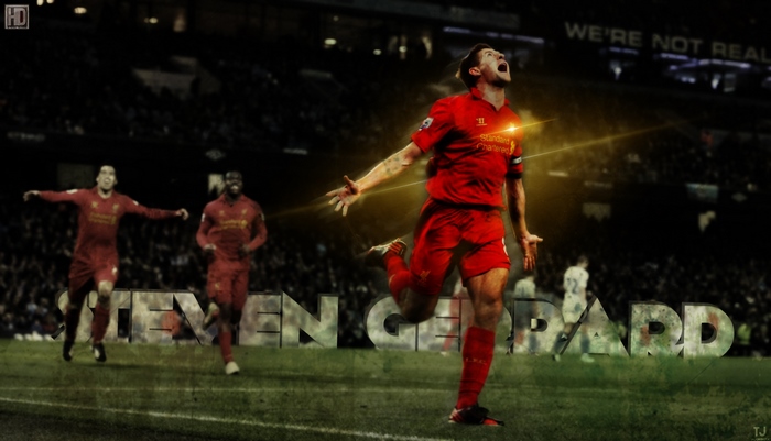 Steven Gerrard's iconic celebration for Liverpool F.C.