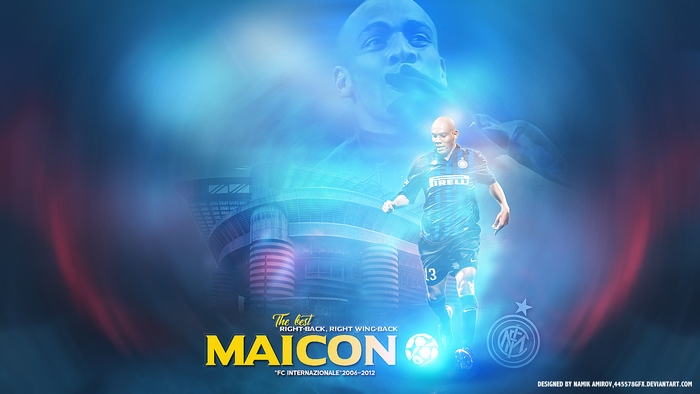 Maicon Sisenando Inter Milan Football Tribute Art