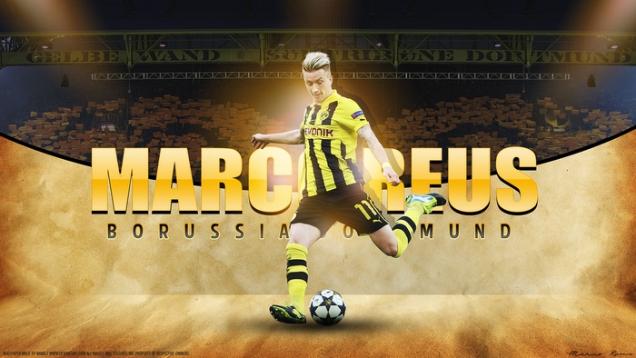 Marco Reus Borussia Dortmund Kicking Soccer Ball