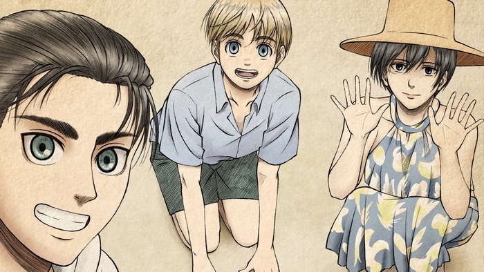 Eren Yeager, Armin Arlert, and Mikasa Ackerman Together