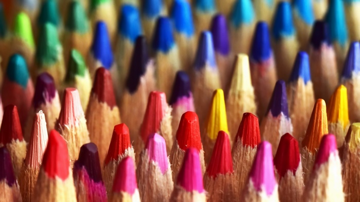 Vibrant Colored Pencils Photography