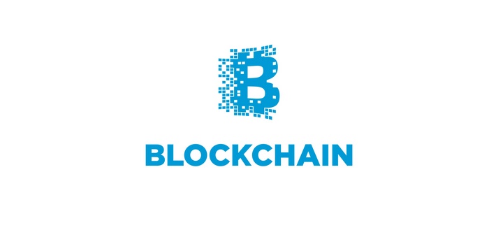 Blue Blockchain cryptocurrency logo
