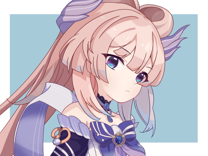 Sangonomiya Kokomi's pensive look