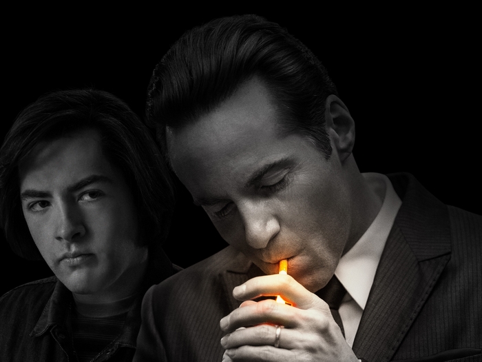 The Many Saints Of Newark: Michael Gandolfini and man lighting cigarette