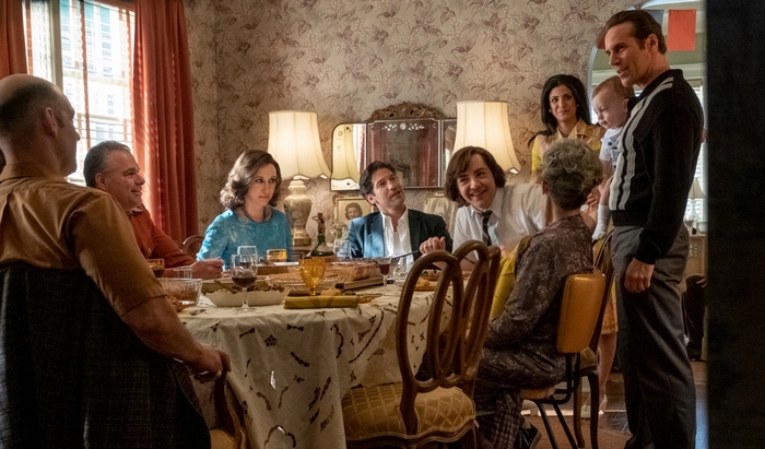 The Many Saints Of Newark family dinner scene