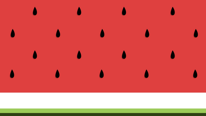 Minimalist Watermelon Slice Artwork