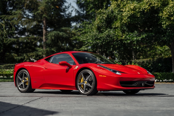 Red Ferrari 458 Italia Supercar 4K