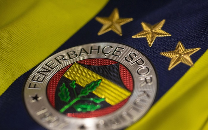 Fenerbahçe S.K. Soccer Club Logo with Golden Stars
