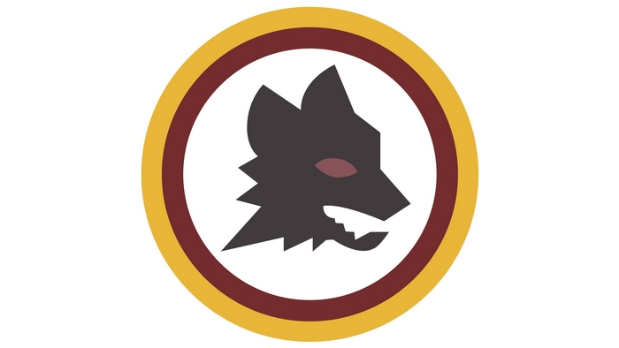 A.S. Roma Wolf Head Logo Emblem