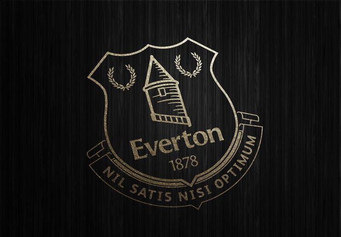 Everton F.C. Gold Emblem Dark Background