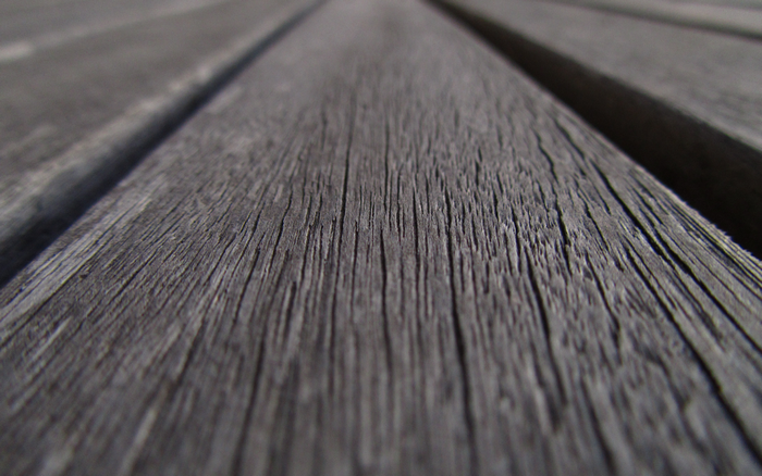 Close-up of Weathered Grey Wood Grain