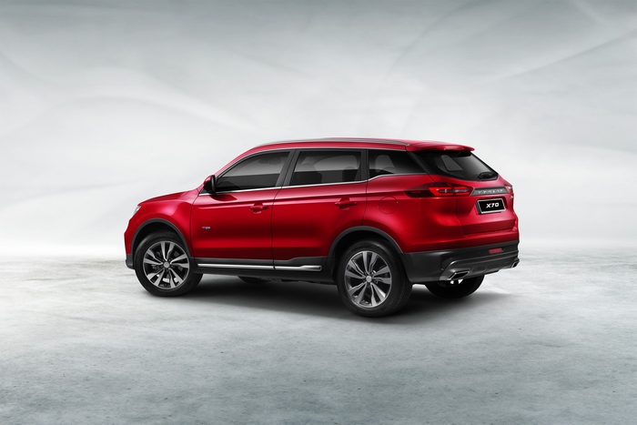 Red Proton X70 SUV