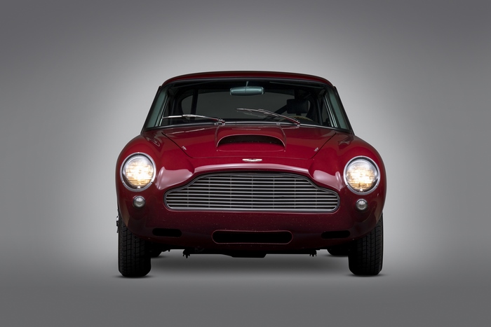 Red Aston Martin DB4 GT Lightweight Grand Tourer